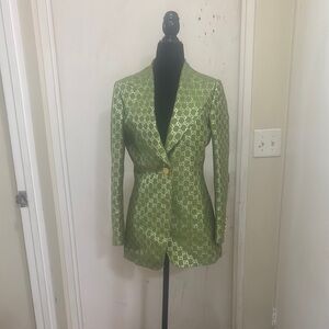 Green Gucci Patterned Women's Blazer